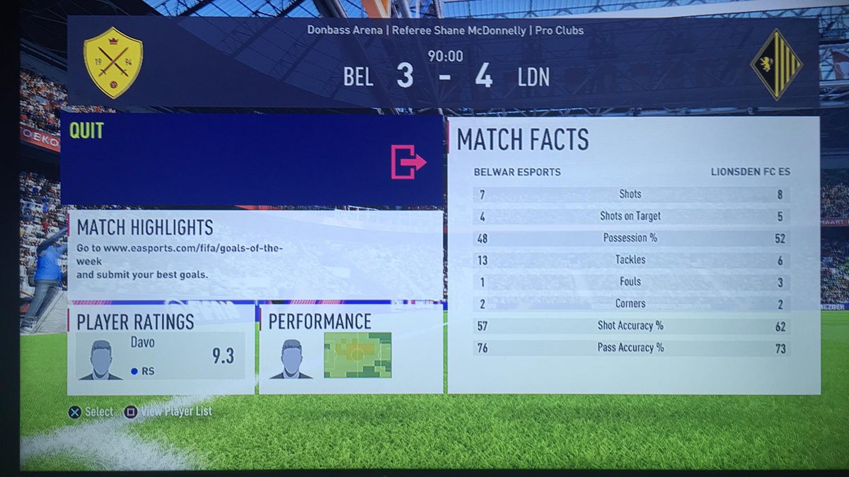 LionsDenFCps4's tweet photo. FT...

LIONS DEN 4 @BelgianWarriors 3

Another Thrilling Game For The Lions, As This Time We Narrowly Beat 3rd Place Warriors.

Top Scorer @jakemorgan46 Got Another 2 Goals To Keep Him Top Of The @OfficialVPG ST Leaderboards.

GG Warriors, We Can See Why You Are In The Top 3 https://t.co/Mk9cfeN0op
