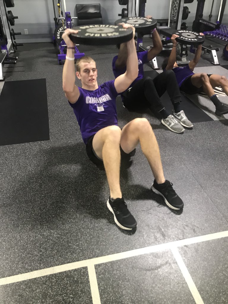 derbytd's tweet photo. Out with the old and in with the new! It’s bad when you’re considered old at 22! What a great cycle? #qbtough #springwarrior #1stpurplejersey #letsdothis2018 https://t.co/aAKMud8L6h