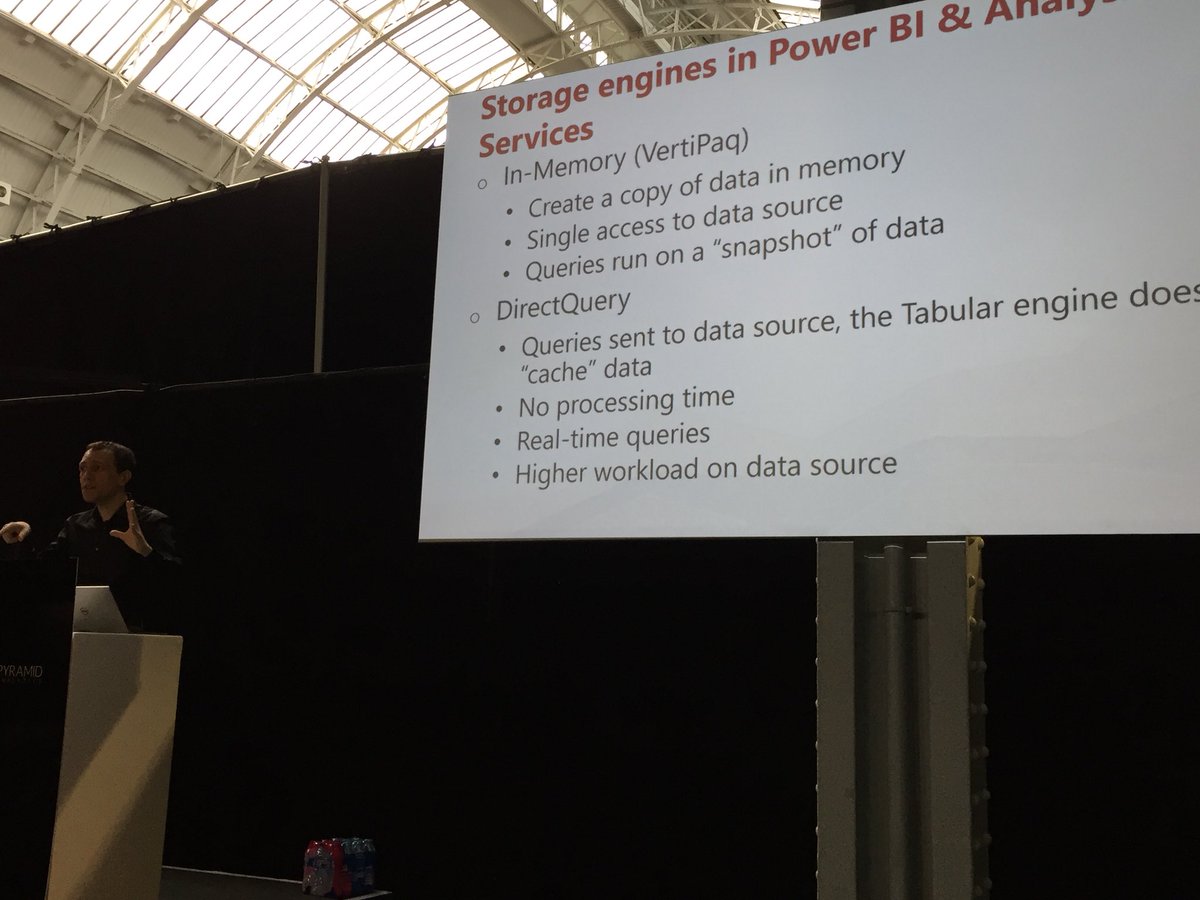 ambynet's tweet image. First session @SQLBits #DirectQuery @marcorus #TabularModel Great 👍
