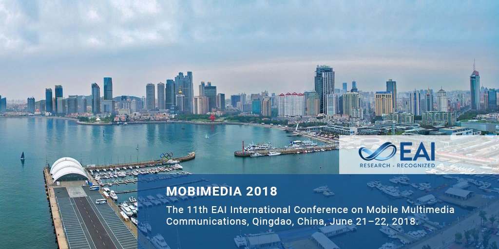 🔬 #MOBIMEDIA2018
💻 #algorithms, #multimedia, #wireless
✅ Submission extended until 10 March 2018
📅 June 21-22, 2018
👨🏽‍🏫 Keynote Yunhao Liu, ACM, IEEE Fellow
🏅 Best Paper Award (¥1,000 CNY, ¥500 CNY, ¥300 CNY)
📊 IWEHAP WORKSHOP
🔗 goo.gl/H4cjcC