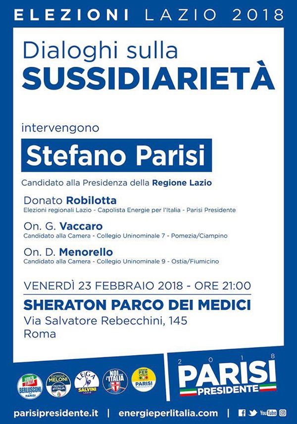 takethedate's tweet photo. #23febbraio a #Roma si tiene l'evento "Dialoghi sulla sussidiarietà"con @On_Menorello @DonatoRobilotta @s_parisi @Vaccaro_G INFO https://t.co/ltAPX8GnYG https://t.co/plCNKAI3PN