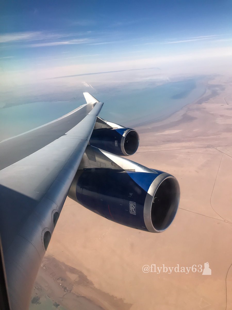 flybyday63's tweet photo. Rhythms of shadows and lights after taking off from Kuwait 🇰🇼 My contribution to #WingFriday @mmsBA 
#B747 #TheJumboJet #RollsRoyce #JōnalKuwayt #KuwaitBay #PersianGulf #ArabianSea https://t.co/ly9PVVKYut