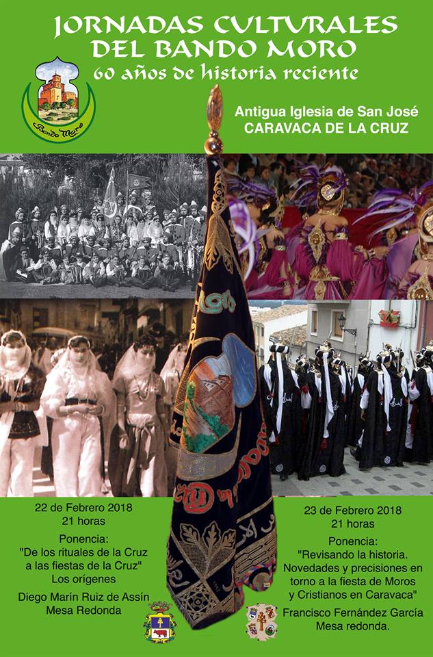 Dentro de las jornadas culturales de <a href="/BandoMoro/">Bando Moro Caravaca</a>, conferencia ‘Revisando la historia. Novedades y precisiones en torno a la Fiesta de Moros y Cristianos de #Caravaca’, a cargo de Francisco Fernánde. Hoy, viernes, a las 21.00 horas, en la iglesia de San José.