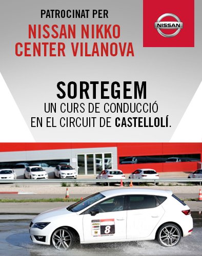 NikkoVilanova's tweet photo. VOLS GUANYAR UN CURS DE CONDUCCIÓ!!!
Sortegem un curs de conducció al circuit de Castellolí per a tots aquells que facin m'agrada a aquest post i ens deixin les seves dades. 
https://t.co/lP9pqjQLDa
#Nikkocentervilanova #concurs #sorteig #conduccio #automocio #motorsports https://t.co/HZE0YmzYbe