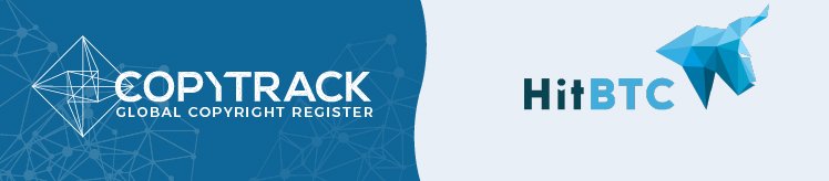 concensum_org's tweet photo. 💯 COPYTRACK is now listed on @hitbtc 👉 https://t.co/NxZhjH0odW

We are happy to inform our beloved community that we are now listed on HitBTC! Please be patient - a market &amp; real value can only be made if several exchanges are in line. Additionally we work on further listings. https://t.co/l6jPYX2NLZ