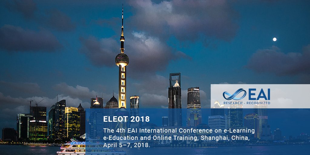 #ELEOT2018 aims to explore #elearning solutions that spark the attention and imagination of #students through interactivity or variety of content.
More info: goo.gl/tZUntP 
• #Augmentedreality 
• #BigData in #elearning
• #Mobile #learning