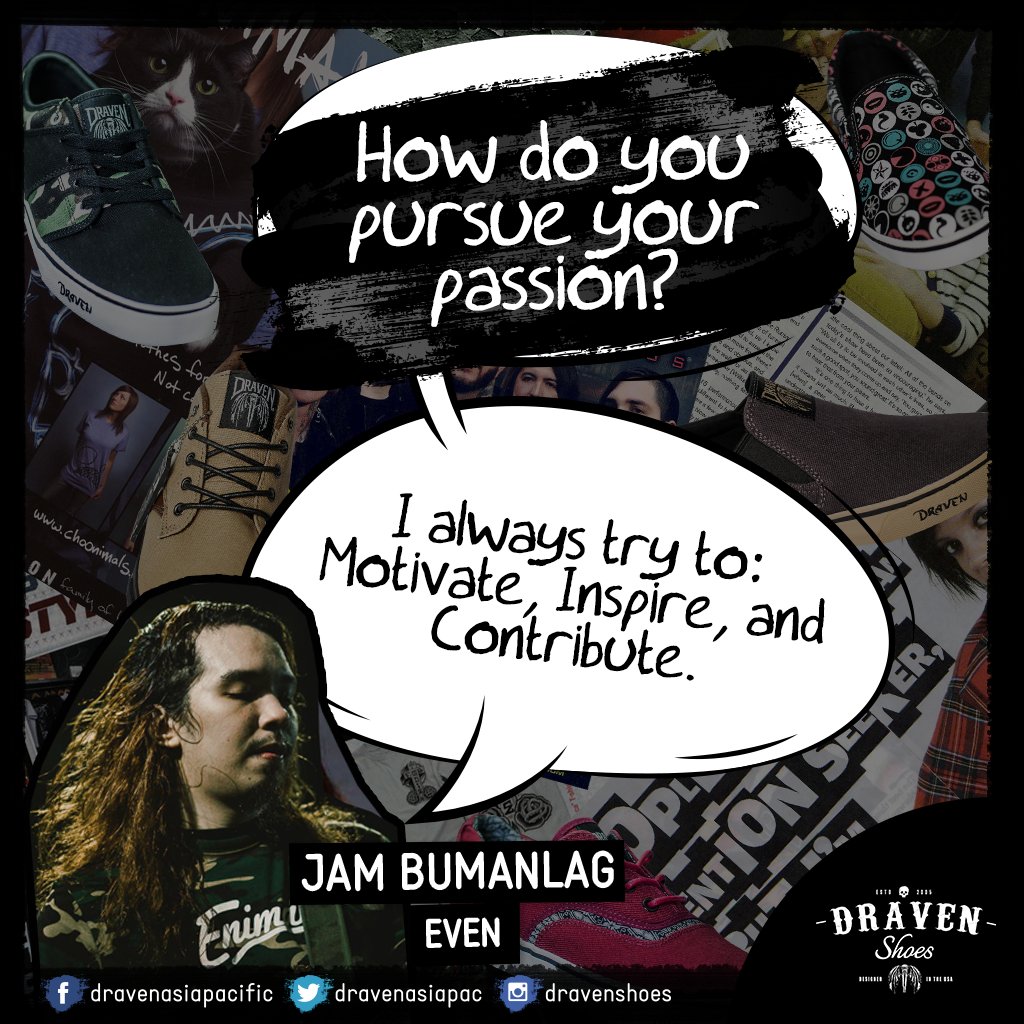 DravenAsiaPac's tweet photo. Motive, Inspire and Contribute are the three words that Jam Bumanlag of Even do to pursue his passion! How about you? https://t.co/nc6KvTnbEf