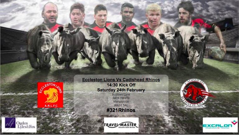 Thanks to <a href="/EcclestonLions/">Eccleston Lions</a> who have stepped in last minute to give our open age their final friendly of preseason this Saturday. One more game to go before the league season gets underway 
#321Rhinos #RugbyLeague #CommunityClub
