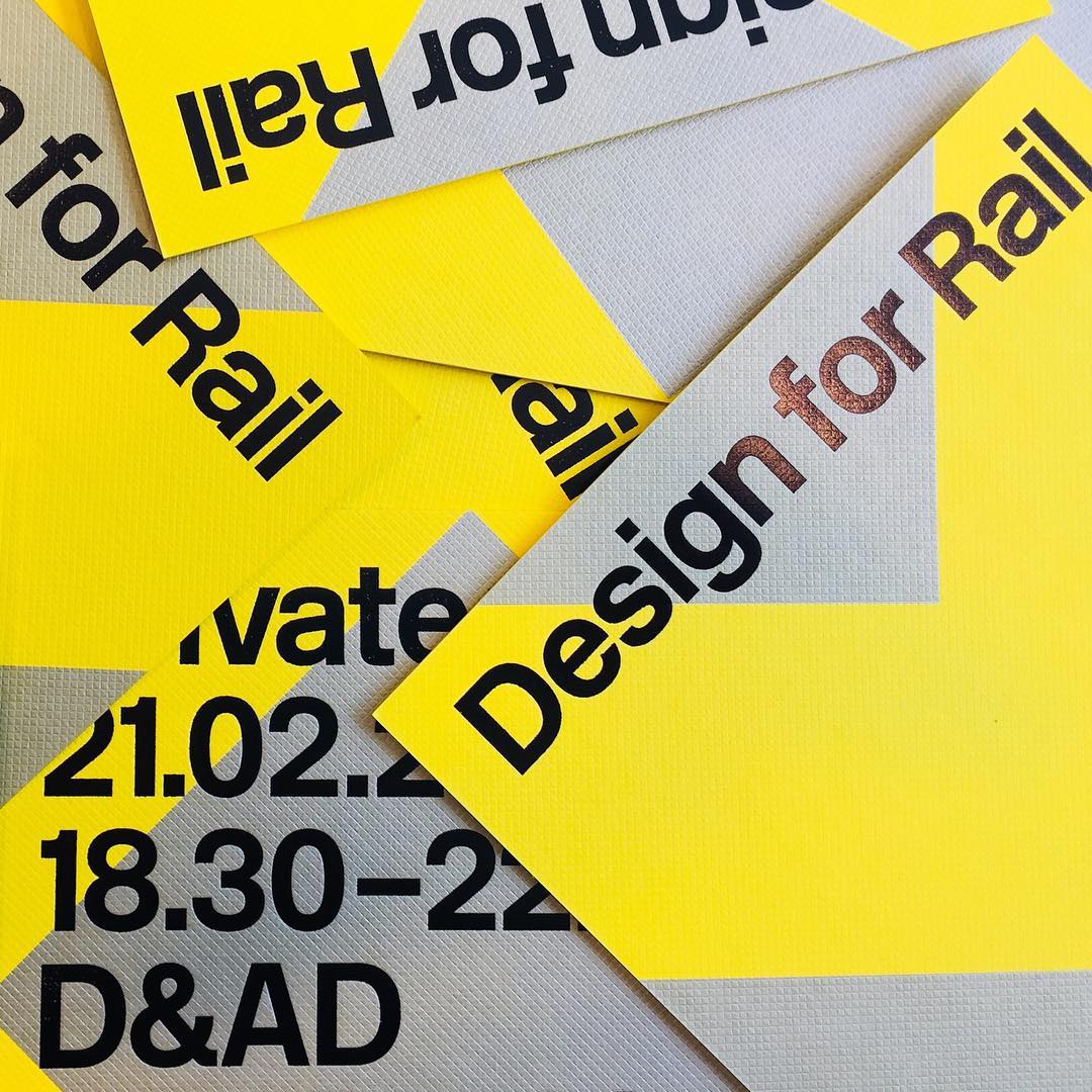 mooipapier's tweet image. #DesignforRail uitnodigingen, ontworpen door @SEA_London en gedrukt door  @TeamImpression op Colorplan Factory Yellow met Gravure embossing.