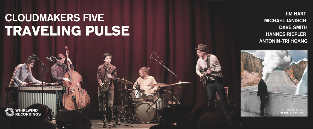 WhirlwindRecord's tweet image. 'Traveling Pulse' from @CloudmakersTrio Five ft. @hartvibe, @mpjanisch, @davesmithdrums, @hannesriepler and #AntoninTriHoang out now. Find out more: wwr.dj/2GChgFk