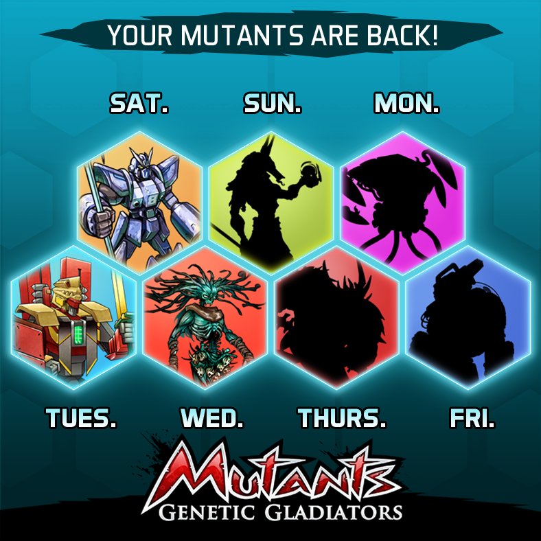 ✦ MUTANTS OF THE WEEK! ✦

Psy Captains,

Here are the new mutants that will be available in the shop this week, be sure to check every day to get your hands on them!

Did you recognize all of them?

Play MGG and get a gift -> bit.ly/2orqxZq