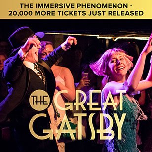 GatsbyMansion's tweet photo. The party doesn't stop! Over 20,000 tickets just released. Now booking until 29 July. Come experience the best immersive show in town! #GatsbyLondon #ImmersiveGatsby #GatsbyParty https://t.co/saLgouKJdQ https://t.co/jg0DoZMHSW