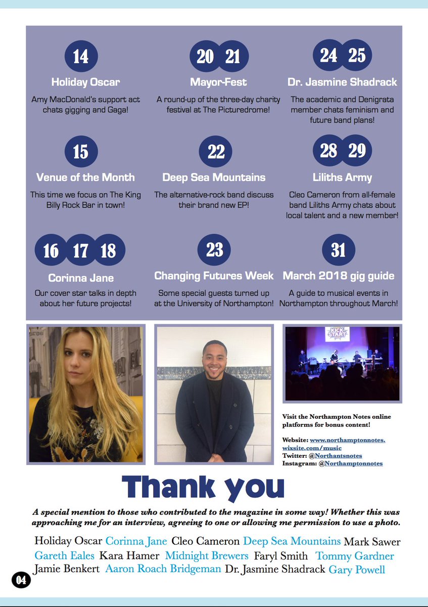 Issue 1 of Northampton Notes is now LIVE! Have a read on the homepage of northamptonnotes.wixsite.com/music 🎶 hope you all enjoy! #northampton #music