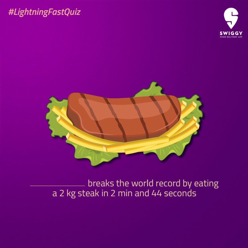 Swiggy's tweet photo. Q4. Know who this is? #LightningFastQuiz #ContestIndia https://t.co/atV5BF7zbY