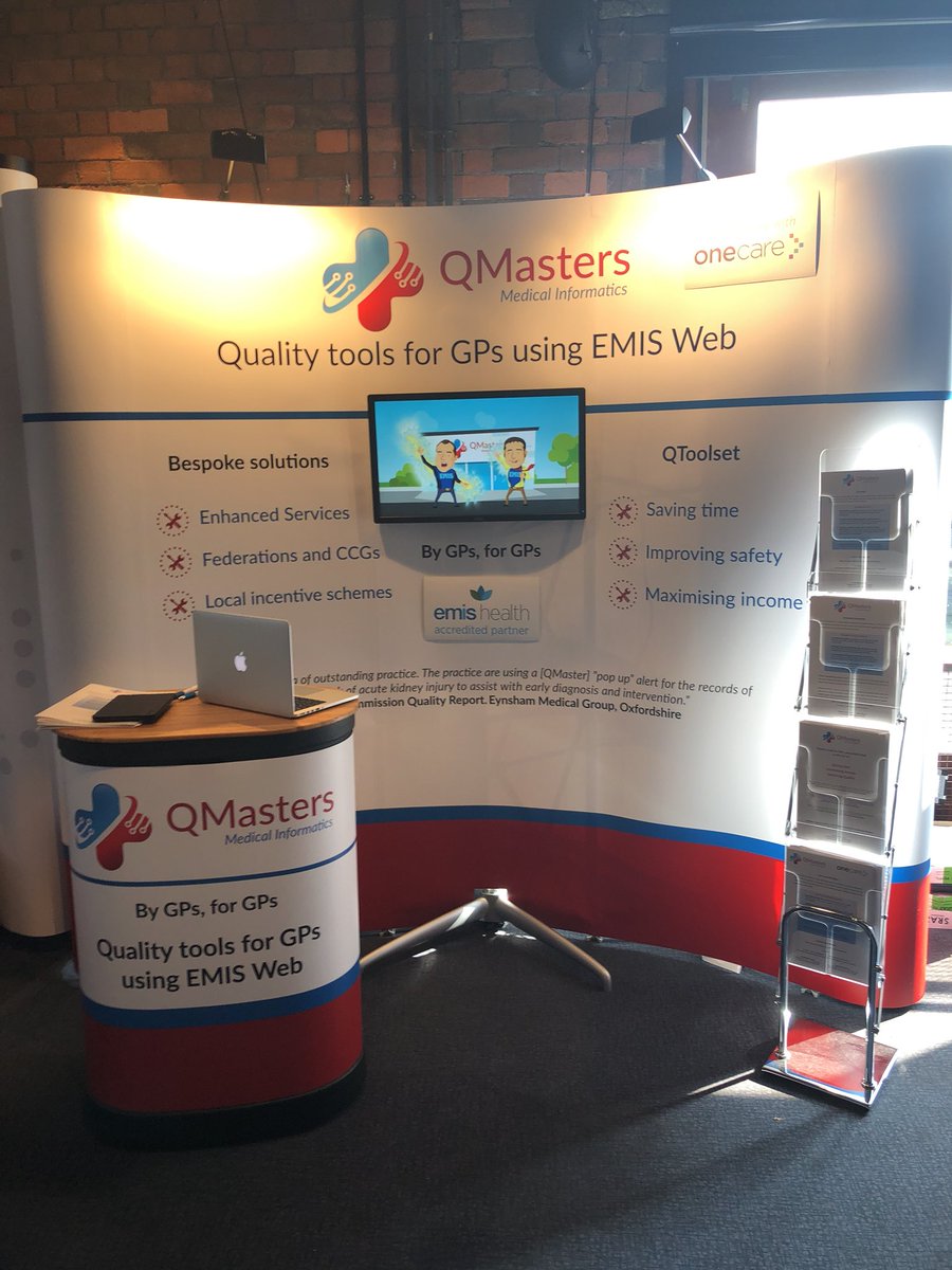 We’re at the <a href="/emis_nug/">EMIS NUG</a> spring meeting in Bristol today showing our new <a href="/onecaretweets/">One Care</a> toolset. Come and see how we can streamline your work. #EMISWeb #emiswebsmart @EMISHealth @