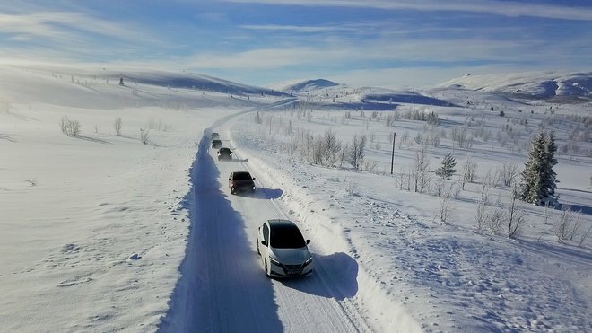 Vi har testet elbiler på vinterføre: Bilen med minst batteri har samme rekkevidde som ny Nissan Leaf. Av <a href="/mariusvalle/">Marius Valle</a> tu.no/artikler/bilen…