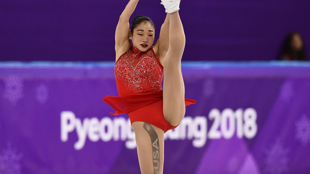 What's that mark on figure skater Mirai Nagasu's leg? http. 