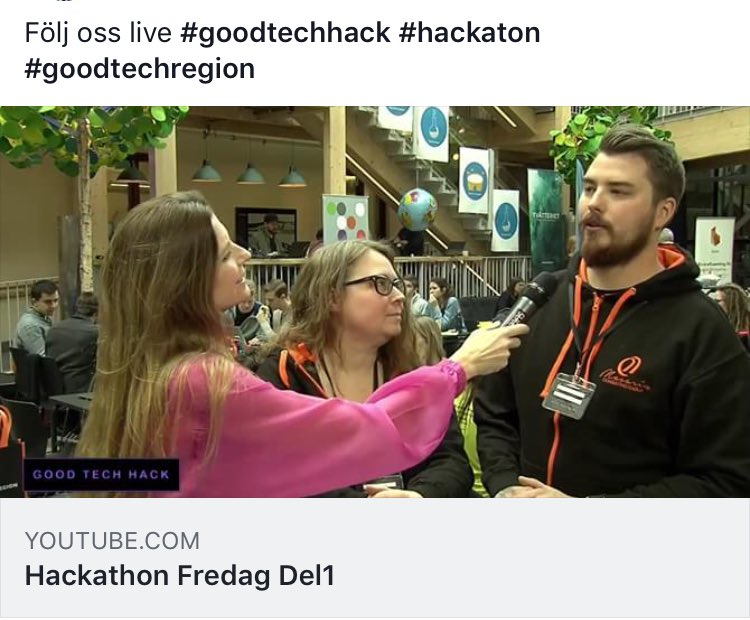 lizamaria80's tweet photo. Följ oss live: https://t.co/iXP3Hx1stK #goodtechhack #goodtechregion https://t.co/ceqbkdx3KM