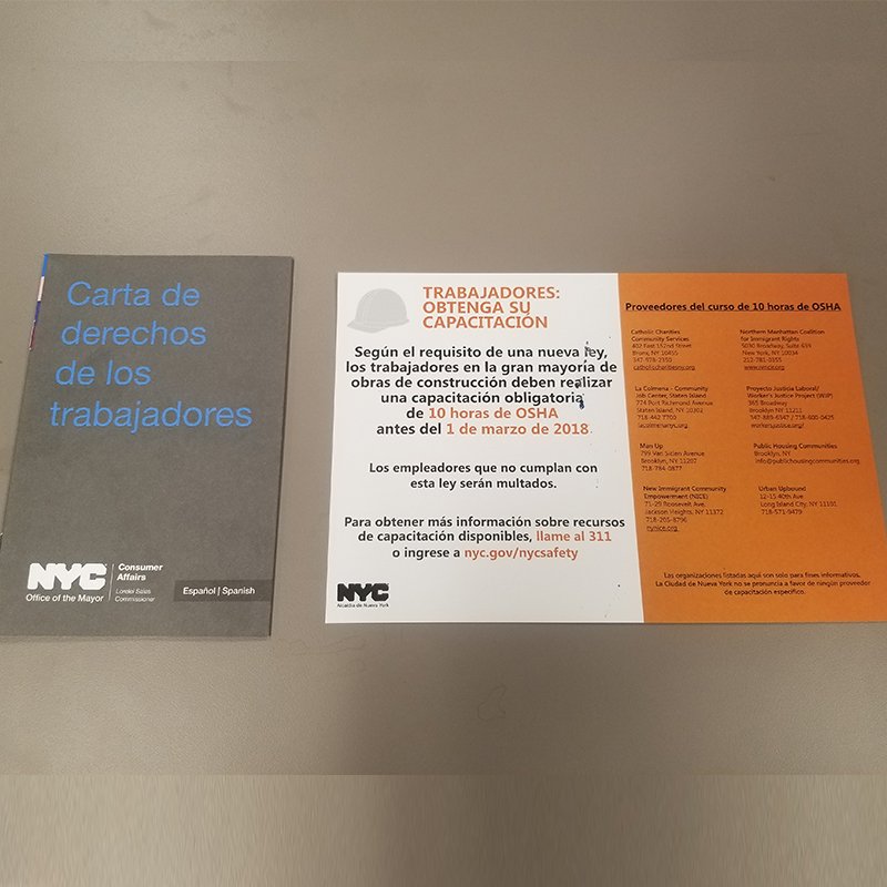 helloDCWP's tweet image. Attn: Construction Workers. New construction safety-training requirements go into effect March 1, 2018! Learn about #workertraining asap at nyc.gov/nycsafety @NYC_Buildings and know your #workersbillofrights at on.nyc.gov/2pZ6nZo