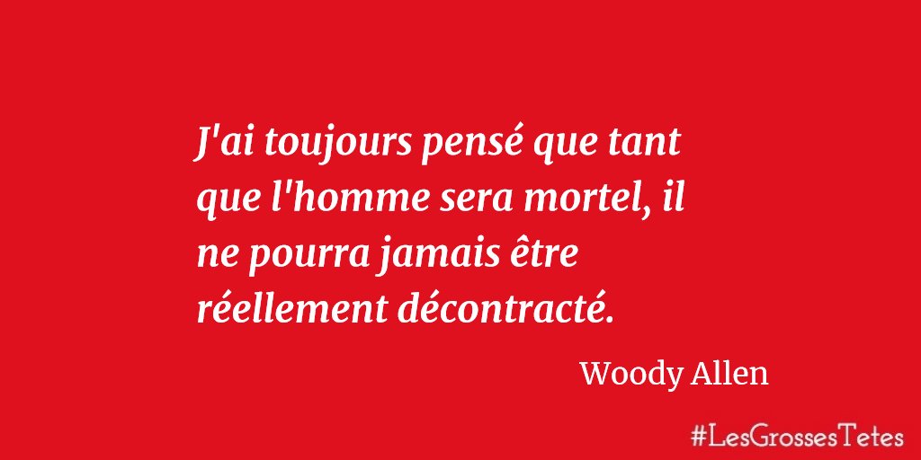 Les Grosses Tetes Une Citation Du Realisateur Americain Woody Allen Bonne Reponse De Stephane Plaza T Co Vfuxyn2cly Twitter