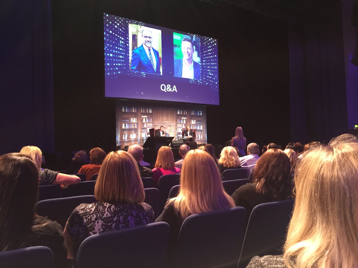 TinaFotherby's tweet photo. Amazing questions from #SBS delegates at Q&amp;A with John Roberts @ao and @Ryman boss @TheoPaphitis #sbsevent2018 ‘Never known the cost of a problem to go down’ JR.  Complete privilege to be here ! https://t.co/diFrN9rUJX
