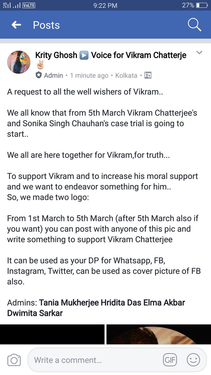 20koel's tweet photo. @voice_fr_vikram #Truth_will_win https://t.co/u1HqhqjhGO