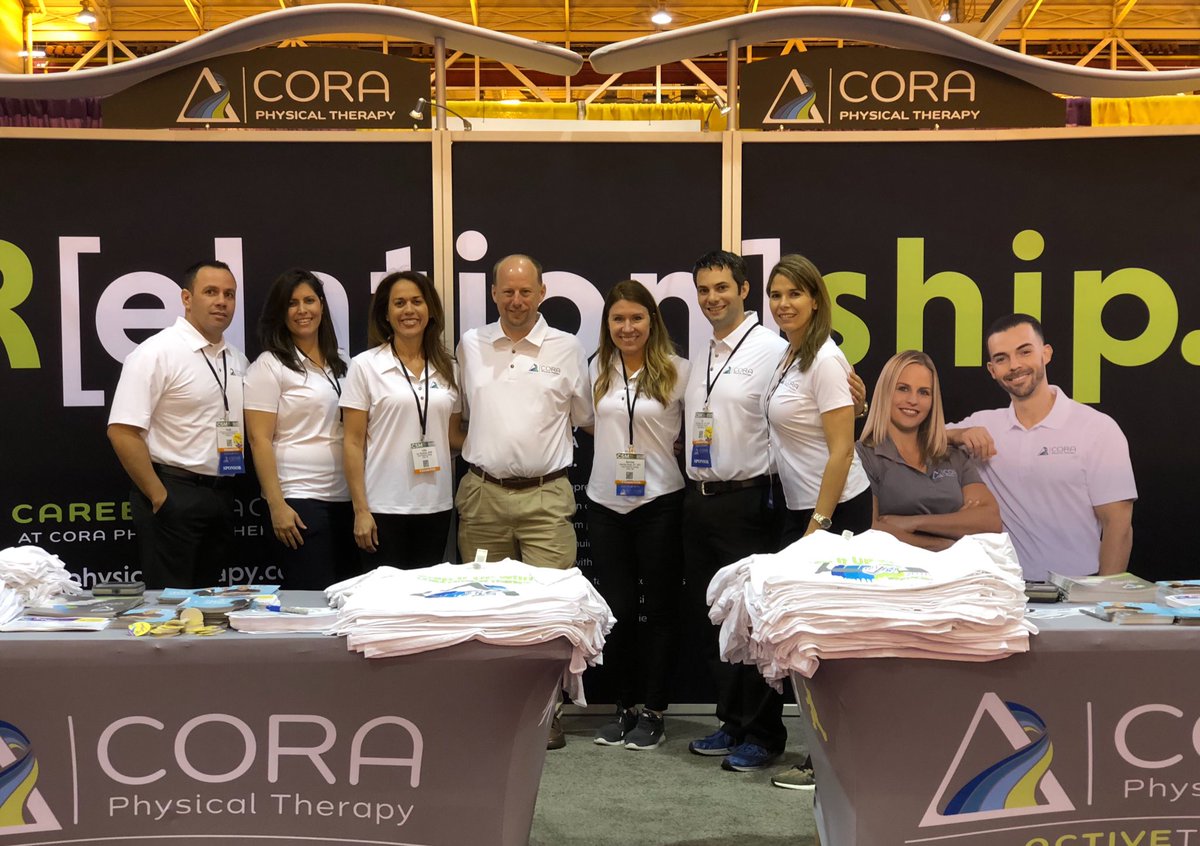 CORAPTherapy's tweet photo. Starting the day just like we ended @APTAcsm #CORAstrong #step4kids #makeyourstepscount #careertracks https://t.co/CzgnaHxhlg