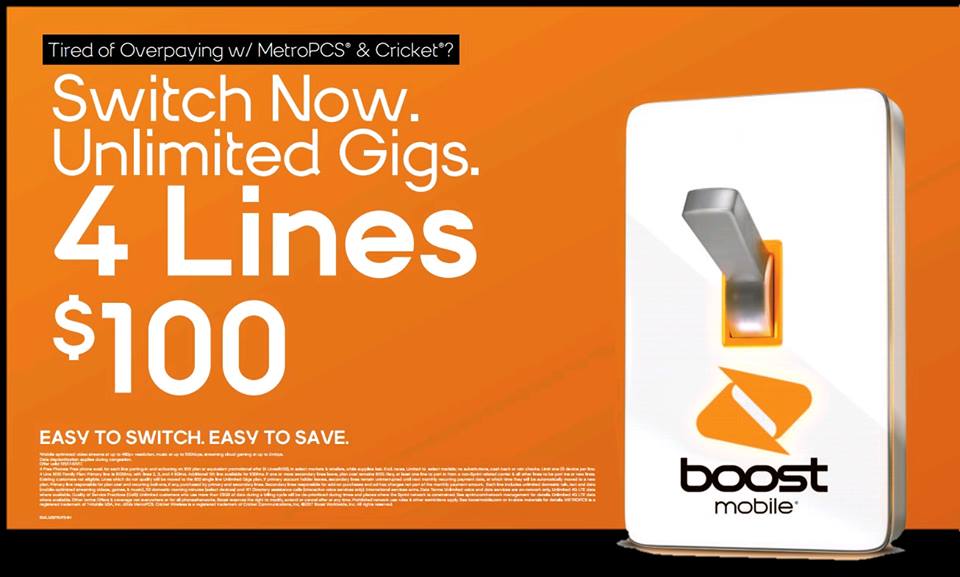 PhonesrusFrepor's tweet photo. SWITCHING TO BOOST MOBILE and getting 4 Lines for $100!! This incredible offer gives you unlimited talk, text and data for all 4 lines for just $100 a month! You can also get up to 4 FREE phones!!
628 Freeport st Houston TX 77015.
#BOOSTNATIONEVENTS
#HOUtax18 https://t.co/gBqyZQ6d6z