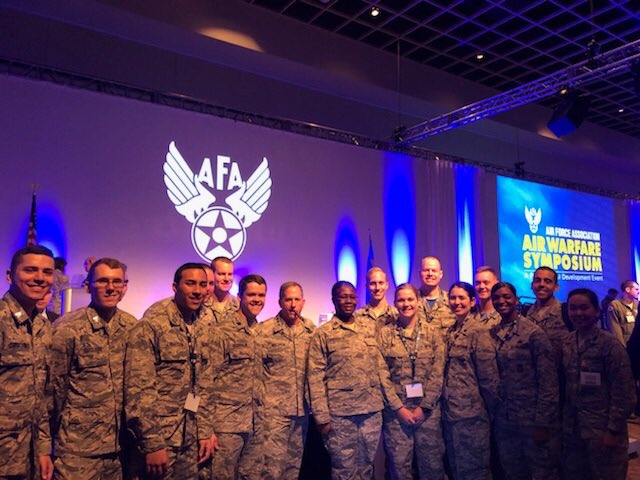 99ABWCC's tweet photo. @NellisAFB Airmen attend the @AirForceAssoc Air Warfare Symposium where #CMSAF and @GenDaveGoldfein challenge them to innovate &amp; integrate new ideas to move forward. #AWS18 #99ABW #AFinnovation https://t.co/MMRB1FJ2lk