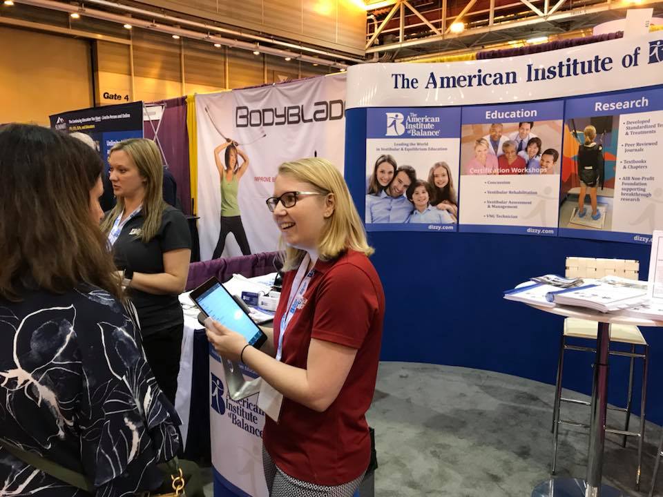 DizzyInstitute's tweet photo. Great first day APTA CSM. Good friends, colleagues, faculty and former students. Visit us booth #653 win a free AIB Certification Workshop #aptapics #csm2018 #aiblove #aibcertification #APTACSM #aptacsm2018 #ChooseAIB https://t.co/UpSIWnlZzp
