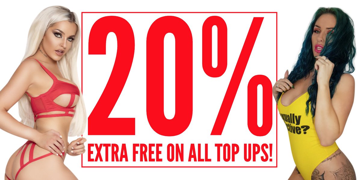SPECIAL OFFER - ENDS SOON! 😱

20% extra FREE on all top ups 💰

Just top up as usual, no promo code needed! 😈

https://t.co/gJT5sw6zT9 👈 https://t.co/yEqLmFVnvm