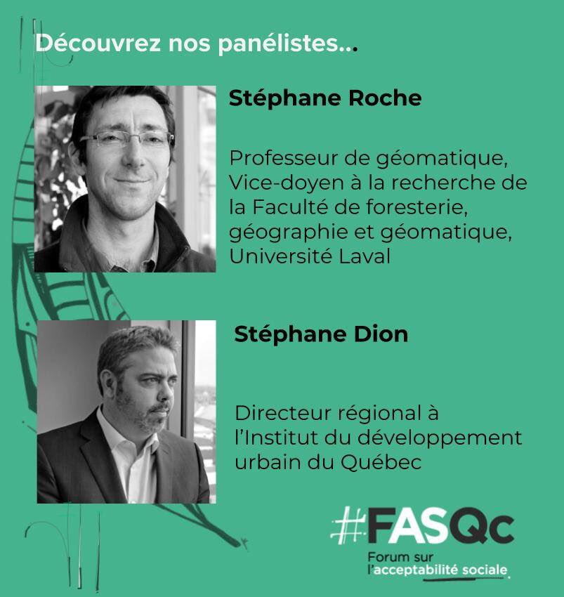 Venez rencontrer nos panélistes au #FASQc @Geodoc31 et Stéphane Dion, ces deux vision, académique et privée, discuteront du developpement de notre territoire. Des #DEBAT en perspective!!
