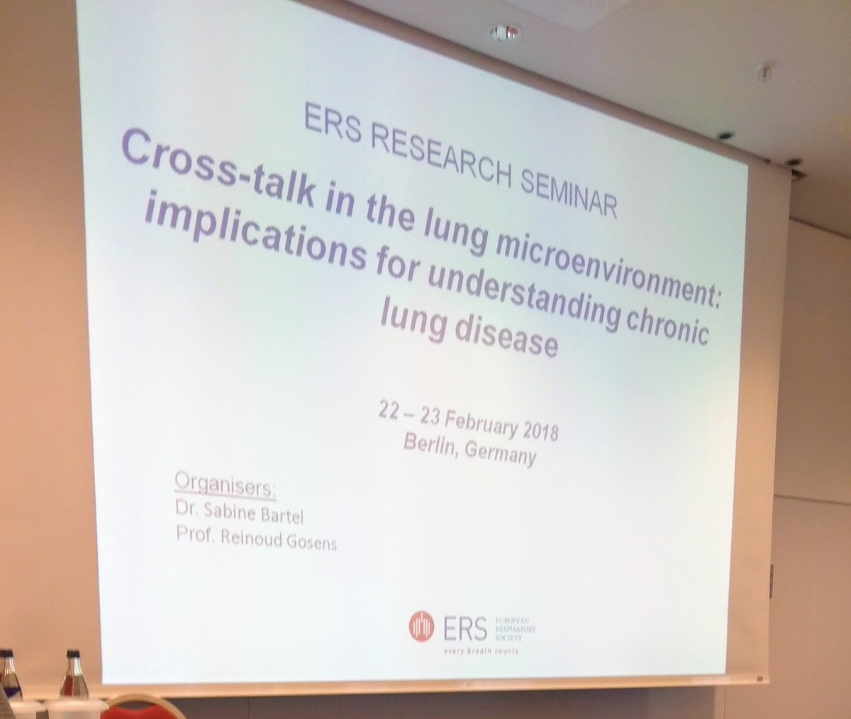 2 days of great science and stimulating discussions on cross-talk in the lung microenvironment unfortunately coming to an end #everythingaffectseverything #anddependsonthecontext #ERSresearchseminar @ERSTalk @EarlyCareerERS
