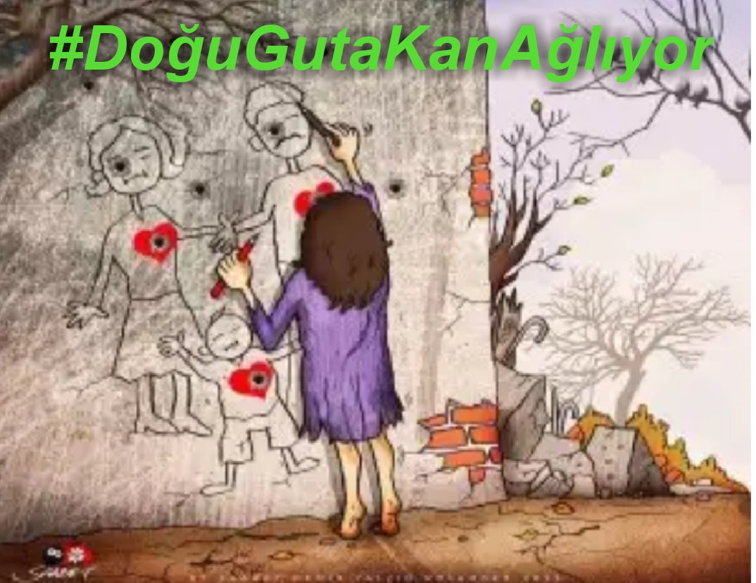 Ülkeleri işgal altında kimyasal silahlara maruz kalan vücutları kalpleri paramparça ve gece baskınları yüzunden uykuları bölük pörçük !
Gözleri önünde öldürülen anne ve babalarını kaybeden bu çocuklara savaşı nasıl açıklarsın?

#DoğuGutaKanAğlıyor ve biz insanlığımızı gömüyoruz.