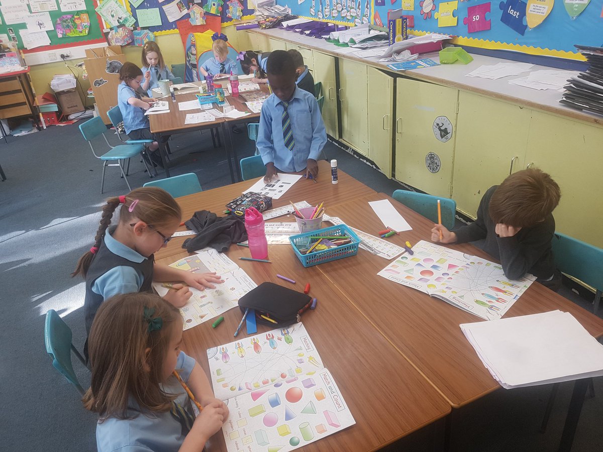 OLRprimary's tweet image. P1 investigated which 3-D shapes rolled and then had to sort the real life objects into the correct category. #p1 #p2/1 #compositeclass #math #shape