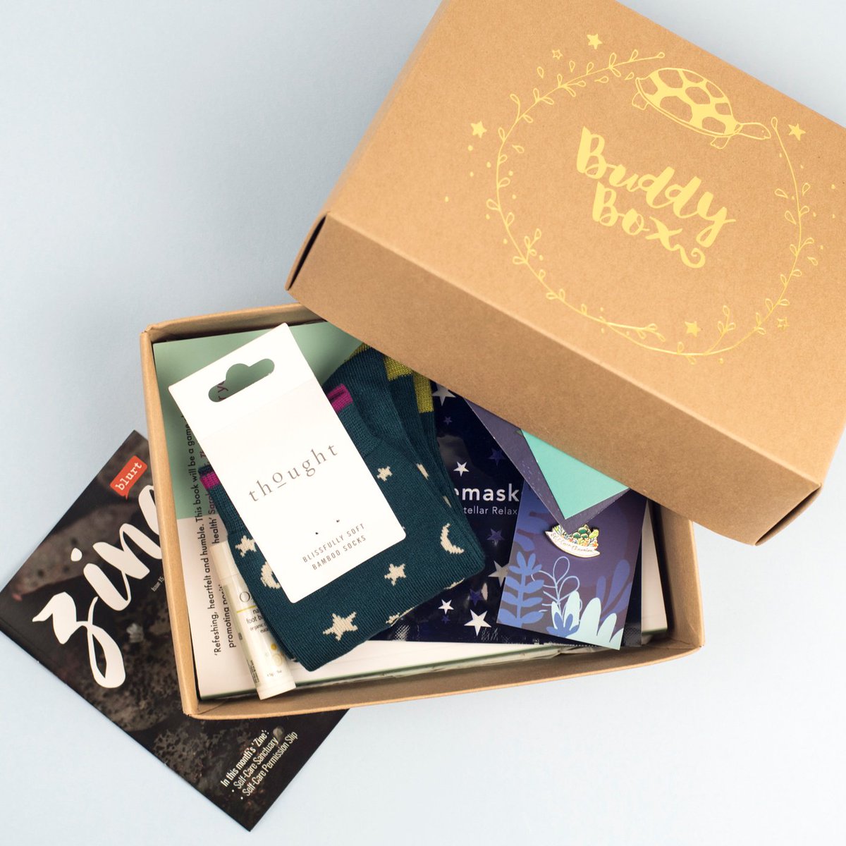 This year we're partnering with <a href="/BlurtAlerts/">Blurt It Out</a> to bring bespoke BuddyBoxes to our attendees so they can get their #selfcare on ow.ly/J29130iyHiX