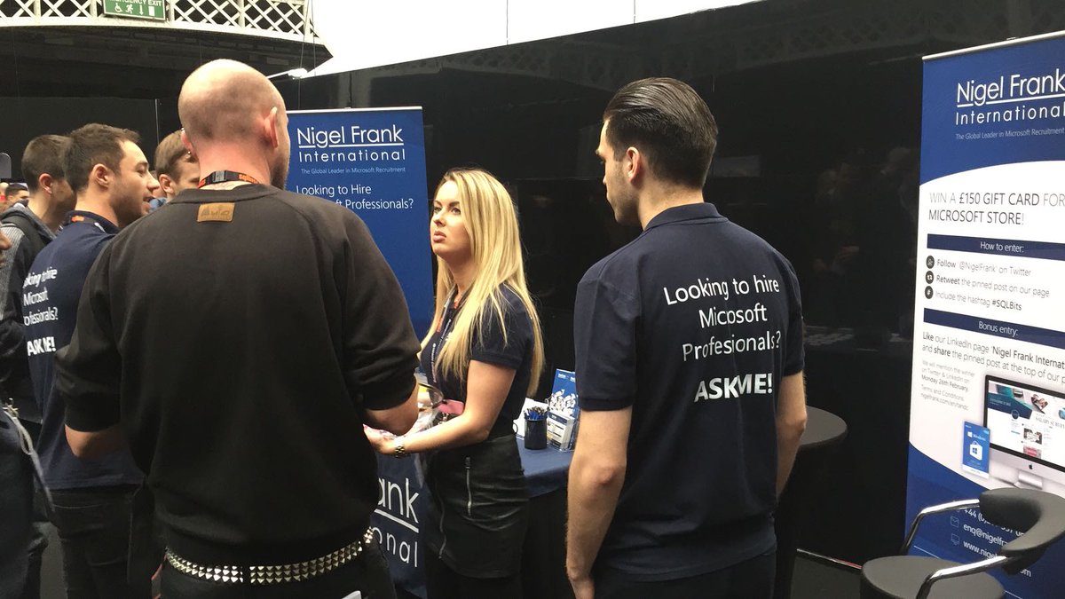 NigelFrank's tweet image. Come and have a chat about your career. Booth 17. #SQLBits #sqlbits2018