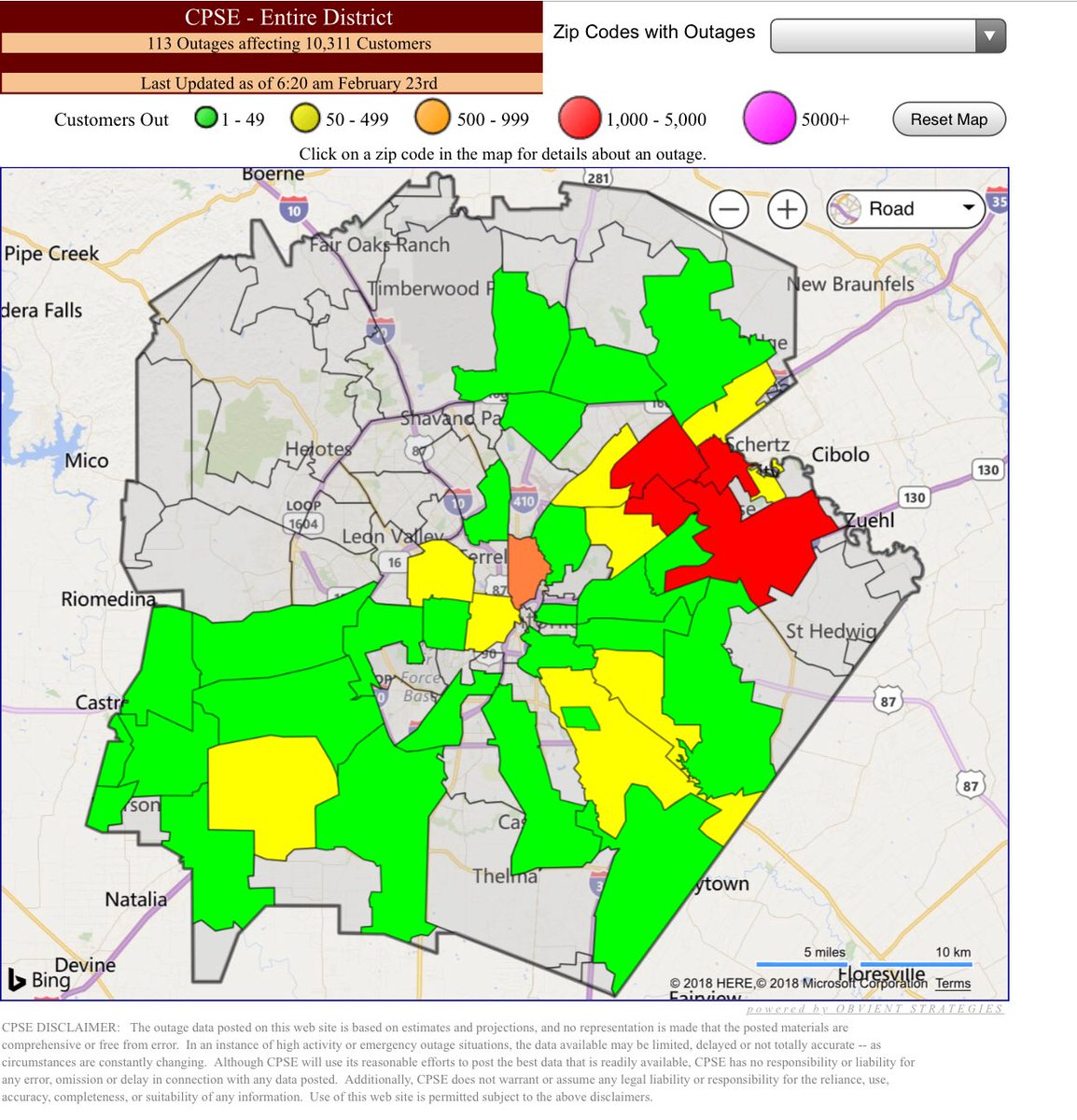 Cps Energy Outage Map