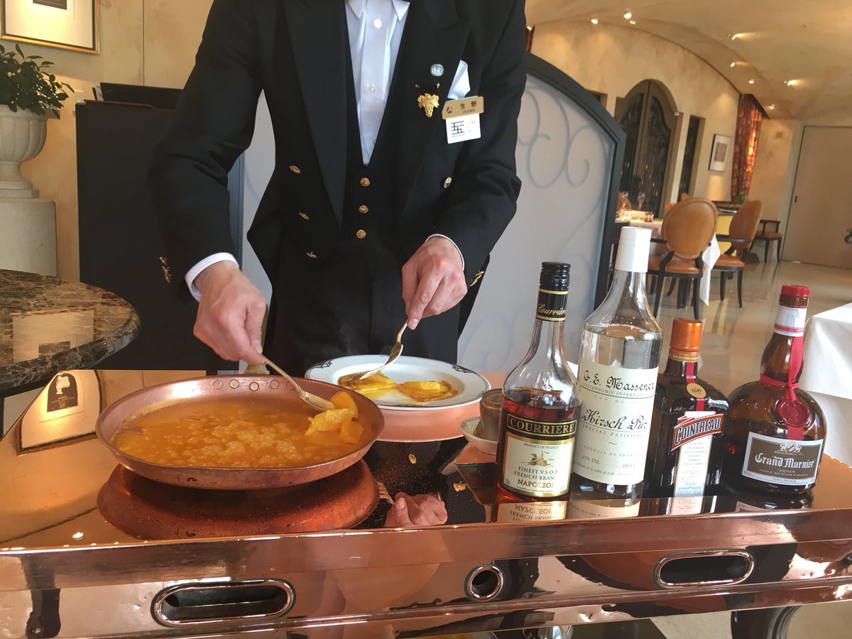 Miho ホテルオークラ東京 ラ ベル エポック クレープシュゼット