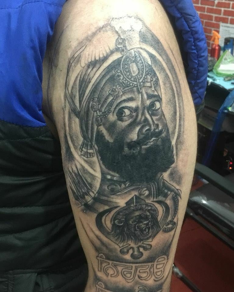 Satnam Shri Waheguru A Soul Coal Taatoos in New Delhi India