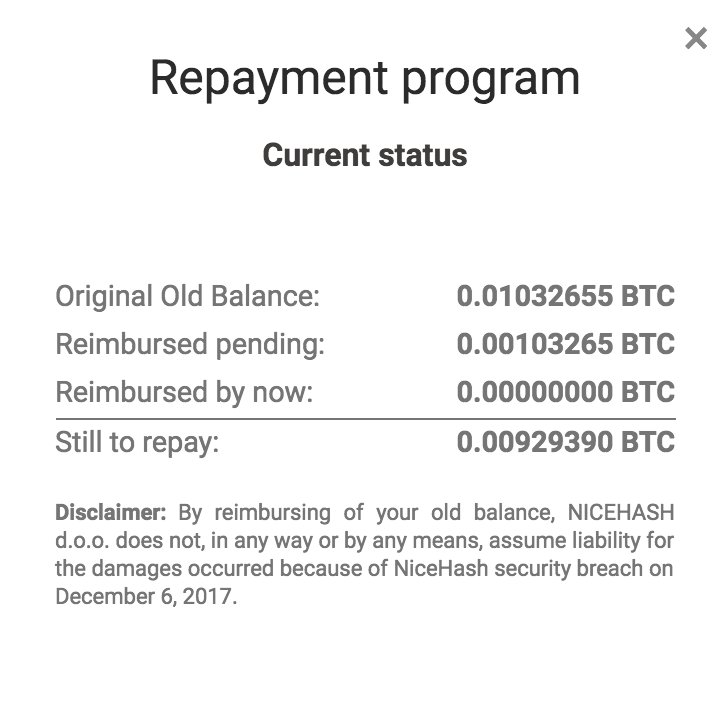 RandomOldRusty's tweet image. #nicehashmining 
When you start reimbursing external wallets?
I noticed you have already reimbursed internal wallets