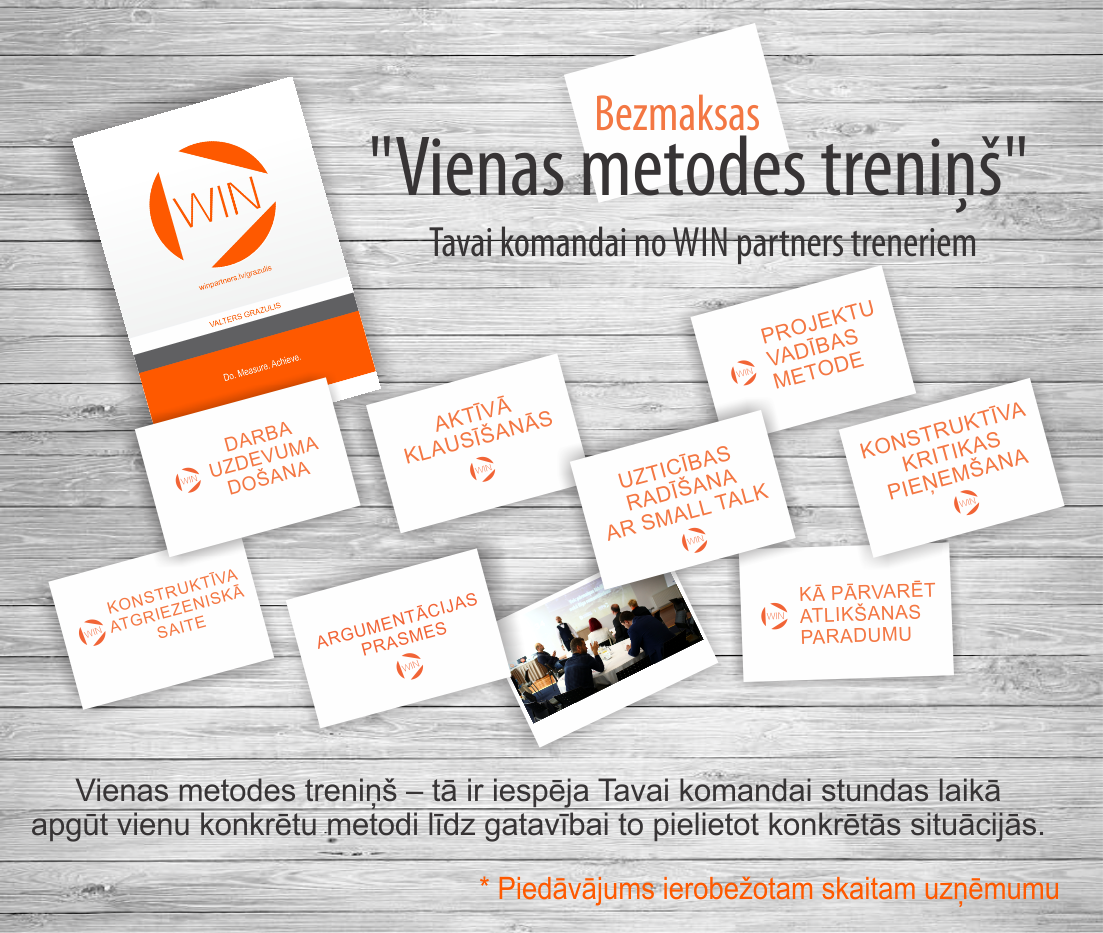 WINpartnersLV's tweet photo. Uzasini arī Tu savas prasmes bezmaksas treniņā! Piesakies "1 metodes treniņam" kopā ar savu komandu. Iepazīsties ar pieejamām tēmām un rezervē savas komandas dalību šeit - 
https://t.co/QMMvi7UHcV https://t.co/GcAC2eYT5x