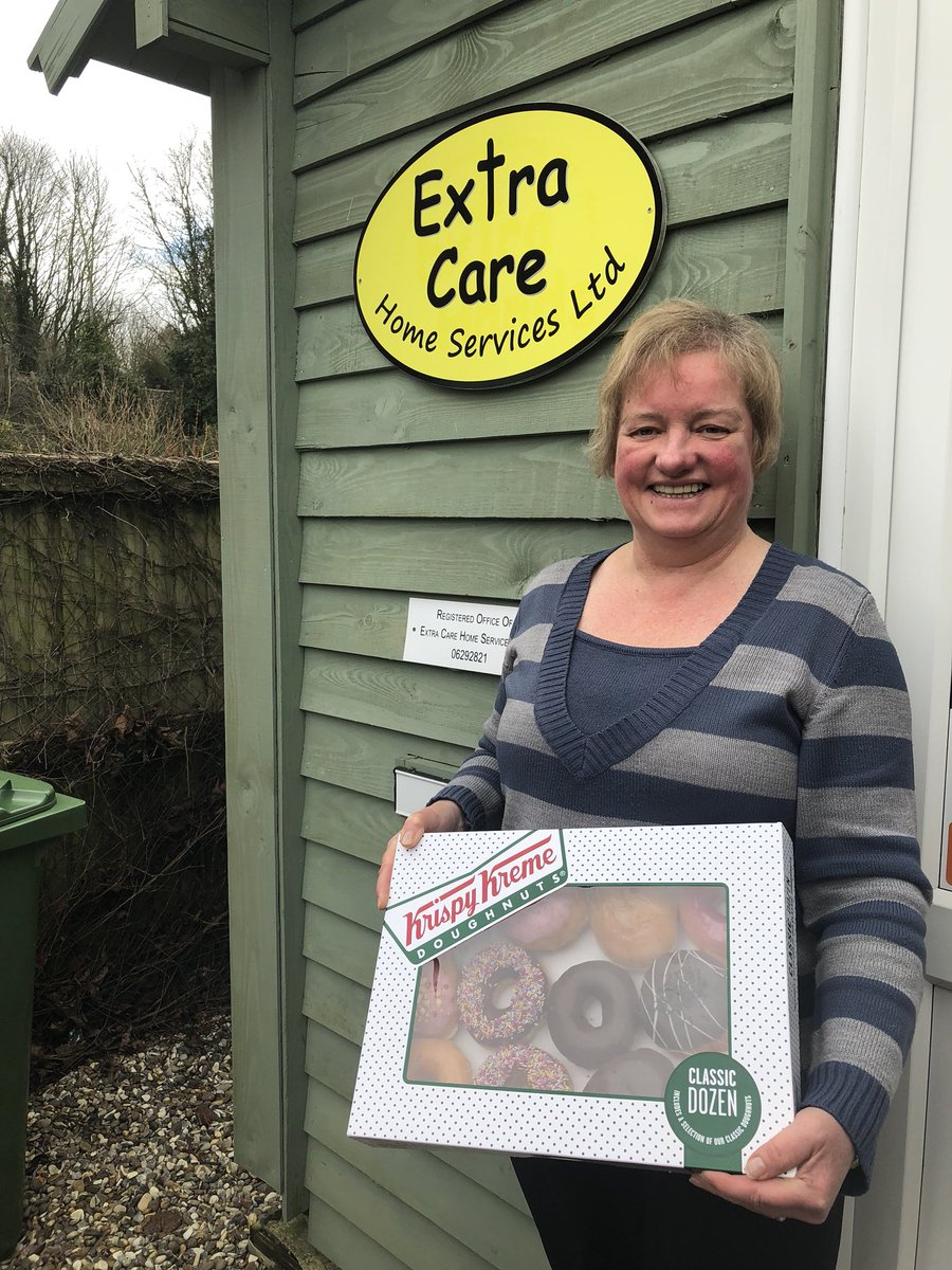 CozensHardyLLP's tweet photo. The wonderful Extra Care Home Services in North Walsham, winners of the @NFKCareAwards Excellent Person Centred Care Award - and happy recipient of lots of lovely donuts! https://t.co/gftXOw0xFR