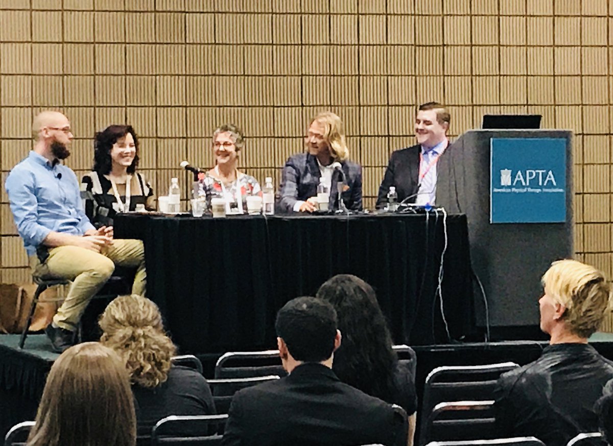 jberglund20's tweet image. First question is about preventative care! #KABOOM  

“Physical Therapy is not a reactive profession. We need to be out in the community screening and educating people.” 
#GeriPT #OldNOTWeak #Geri40 #APTACSM #Prevention @seniorrehab