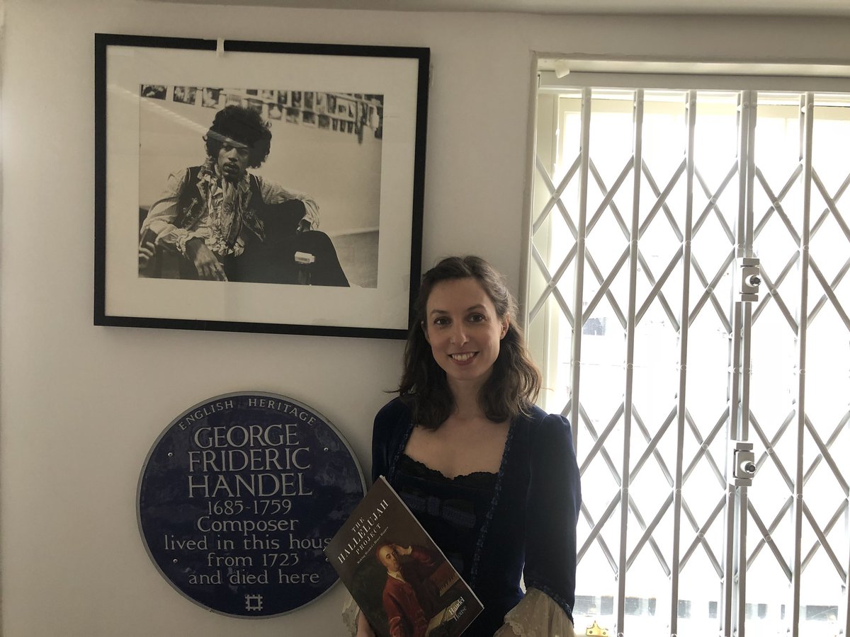 The fabulous @ramseysoprano celebrating Handel’s birthday at <a href="/HandelHendrix/">Handel Hendrix House</a> today!