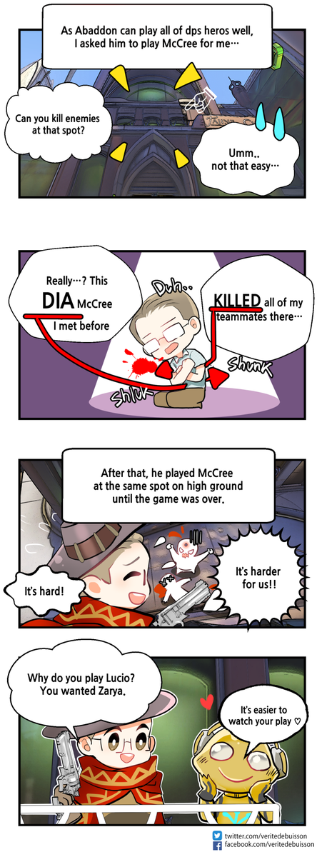 veritedebuisson's tweet photo. Veritewatch Ep. 16: Comics on triggering gentle Abaddon
Lucio is the best when you need to run away 😎😎
#Veritewatch @PlayOverwatch #Zenyatta #McCree #Genji #Lucio @AbaddonOW https://t.co/mSHWC7t9N3