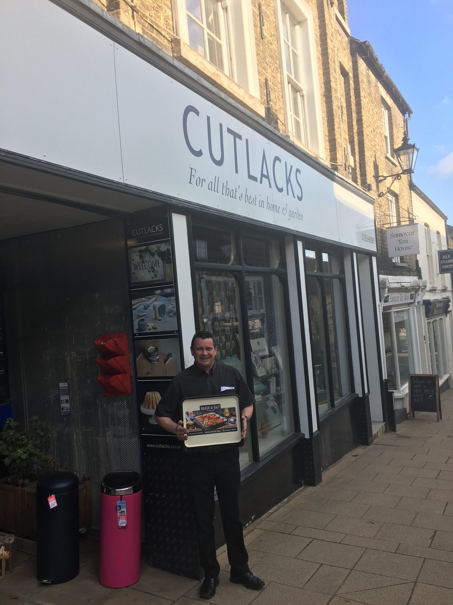 Very pleased to have our <a href="/BakerandSalt/">Baker&Salt</a> award winning vitreous #enamel #bakeware and #oventotableware stocked in #Cutlacks of #Ely in #Cambridgeshire. #cooking <a href="/MadeinBritainGB/">Made in Britain</a>