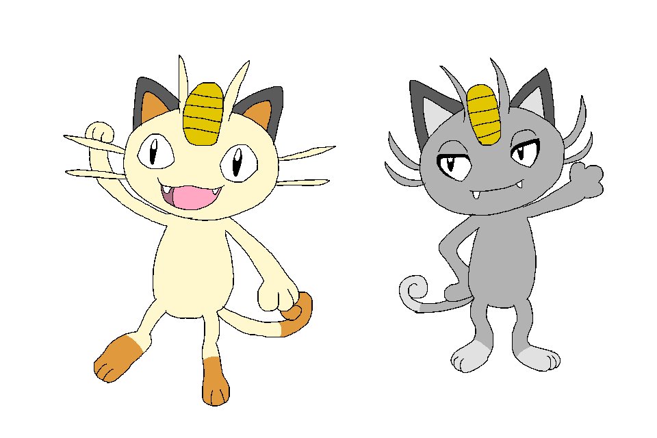 星の鮎 בטוויטר 確か昨日は猫の日だったのでポケモンのニャースを2匹描いてみた それがこの絵 左が初代からいるニャース 右がアローラ のすがたのニャース まだまだイラストは練習中なんですけどね 猫の日 ポケットモンスター ニャース アローラニャース