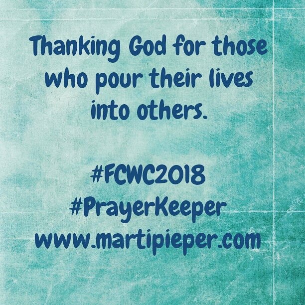 MartiPieper's tweet photo. As many have done for me. #FCWC2018 #PrayerKeeper https://t.co/lHT5mYNzX4