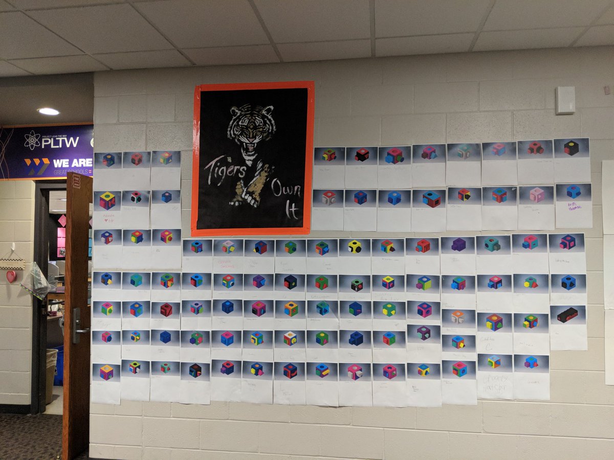 mrsheintzman's tweet photo. My kids creations on Autodesk Inventor software! They are exceeding all expectations with bright colors! #wearewayne #iteachstem #waynepltw https://t.co/ETGjT9OuDm